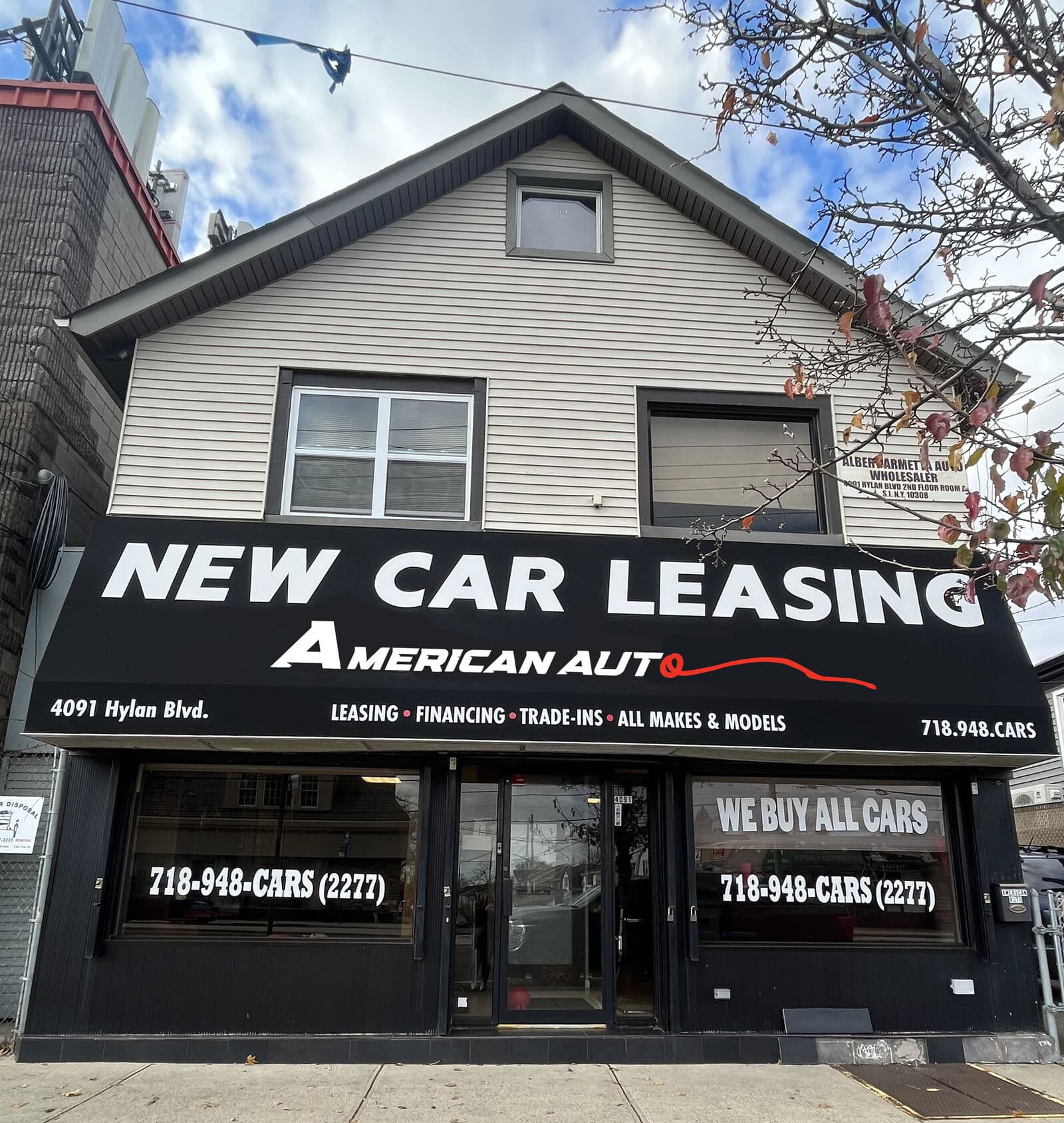 American Auto Group storefront in Staten Island